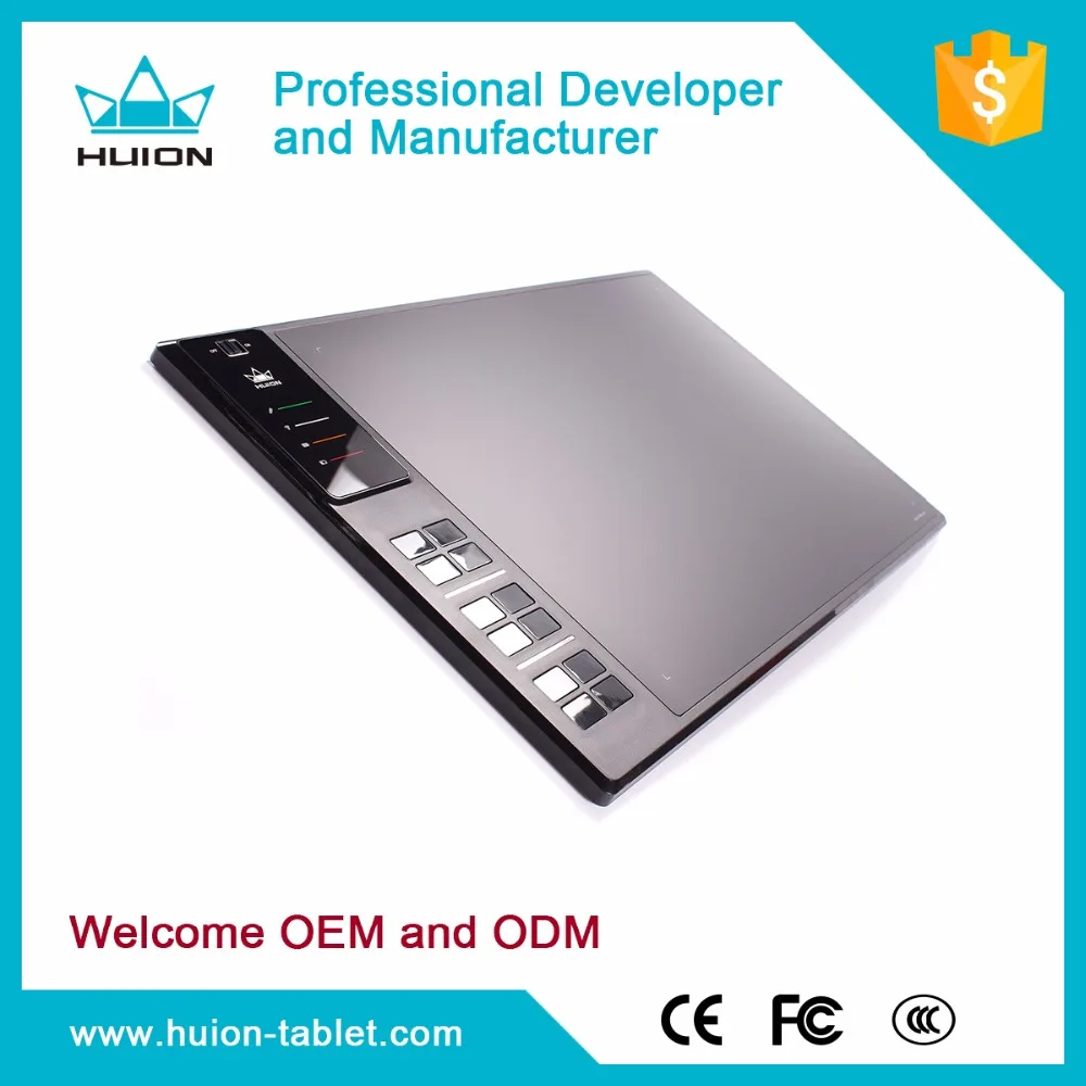 factory HUION WH1409 13.8*8.6'' Drawing Area 12 express keys Digital Graphic Tablet