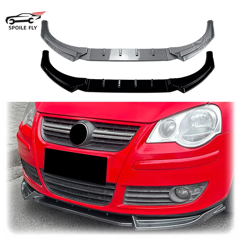 

2005 2006 2007 2008 2009 For Volkswagen VW Polo MK4 9N Front Bumper Lip Lower Splitter Blade Guard Plate By ABS Body Kit