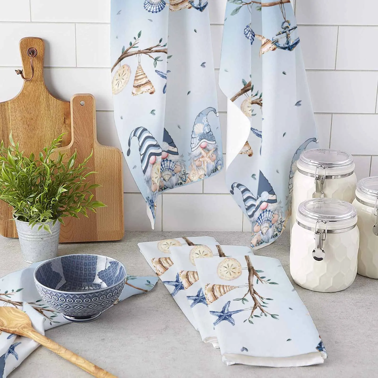 

Синий песок, деньги, гном, кухонное полотенце, ткань для чистки, мягкая бытовая супервпитывающая ткань из микрофибры для мытья посуды