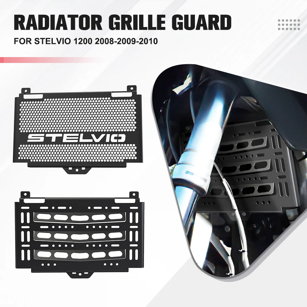 

Stelvio1200 Motorcycle Radiator Grille Guard Protector Water Tank Protection Cover For Moto Guzzi Stelvio 1200 2008-2009-2010