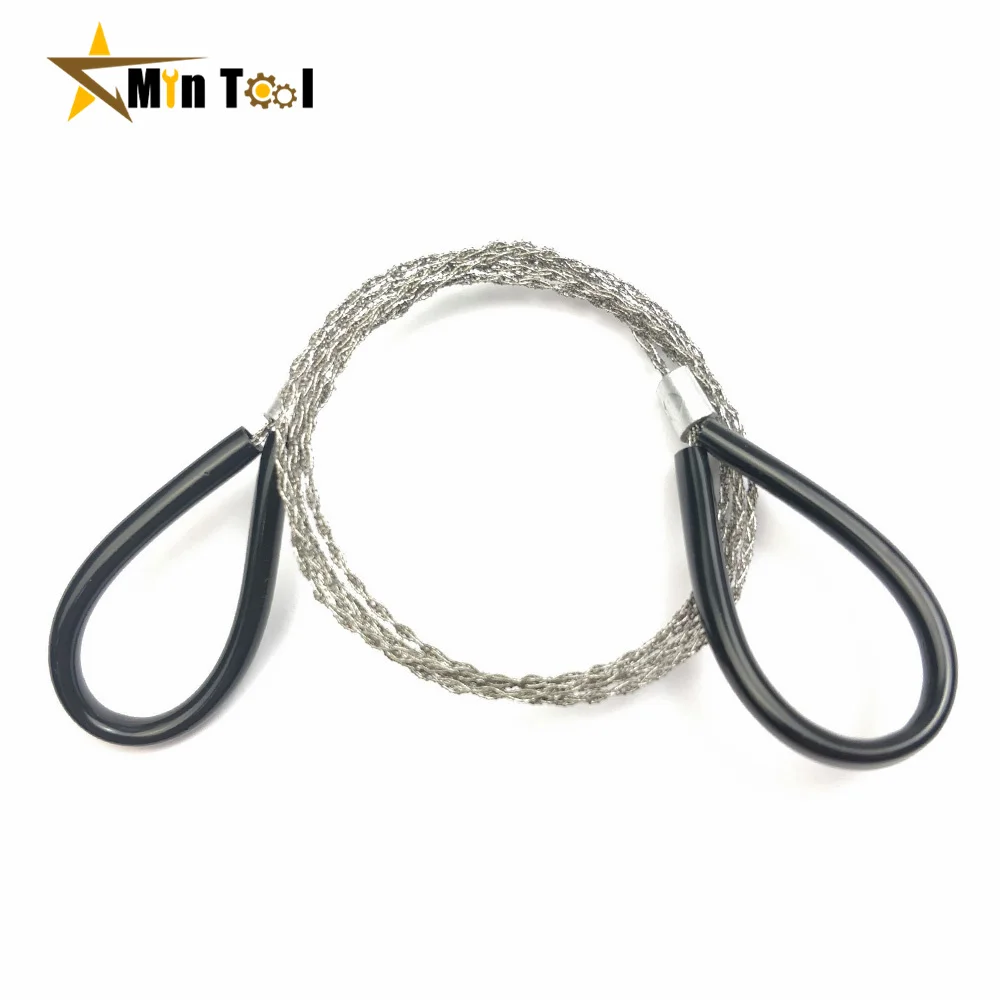 Portable Stainless Steel Wire Saw with Finger Handle Camping Hiking Pocket Manual Cutting Chain Saws Survive Hand Tool