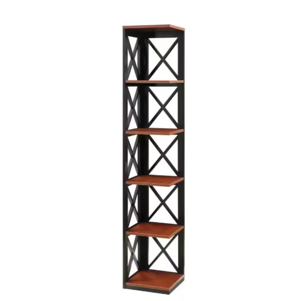 12 بوصة. خزانة كتب ذات 5 طبقات للمكتب المنزلي وغرفة المعيشة وغرفة النوم