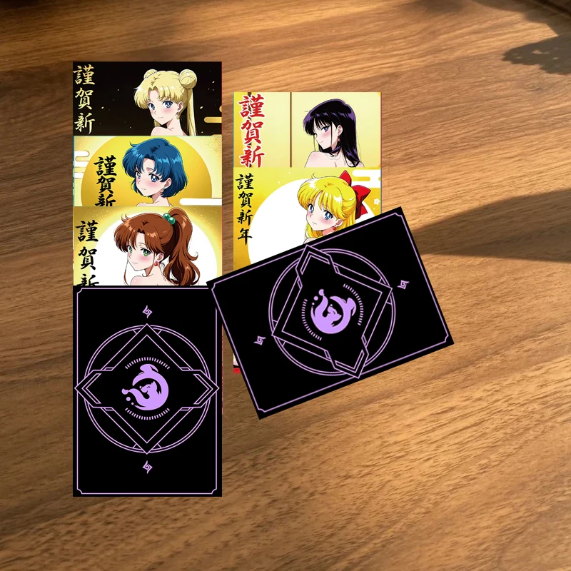 DIY Sailor Moon Street Girl Aino Minako DIY Sparkling Card 63x88mm Kino Makoto Hino Rei Mizuno Ami ACG Goddess Collection Card
