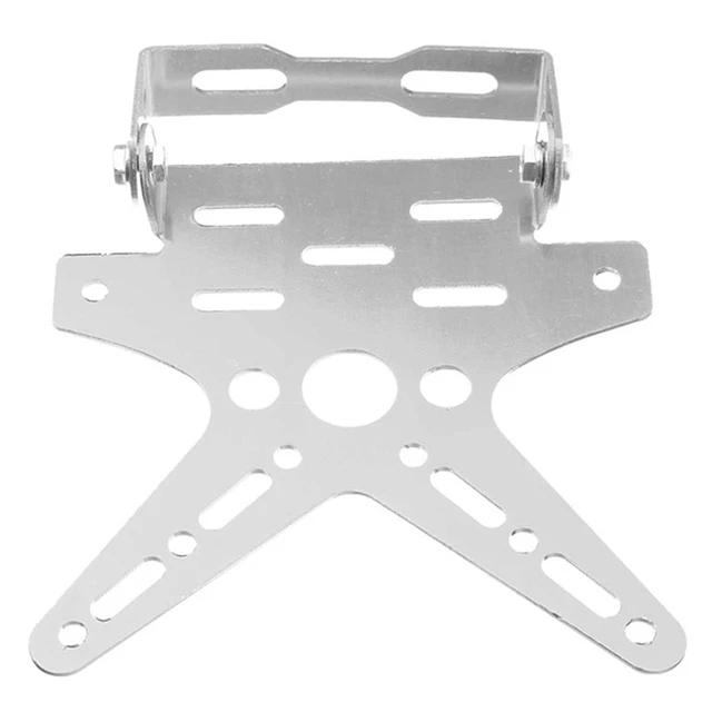NEUE Universal Legierung Motorrad Kennzeichen Halter Halterung Aluminium Eingestellt Registrierung Nummer Platte Abdeckung Zubehör
