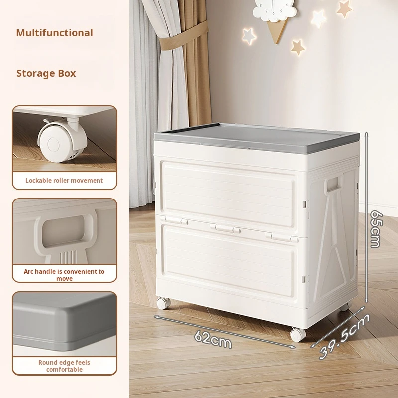 

Flip fold storage box, organizing box, wardrobe, clothes, toys, dolls, large capacity, super large storage plastic
