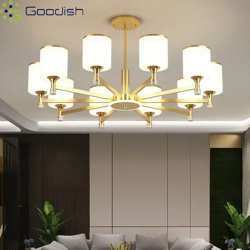 Modern Simplicity Luxury Atmosphere Warm Circle LED Pendant Lights Art Creative Lamps for Living Room Home Decoration Chandelier