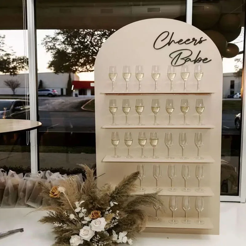 

Подставка для шампанского на 5 ярусов, белая, из ПВХ, для свадеб, дней рождения, рождественских вечеринок, декоративная подставка для бокалов.