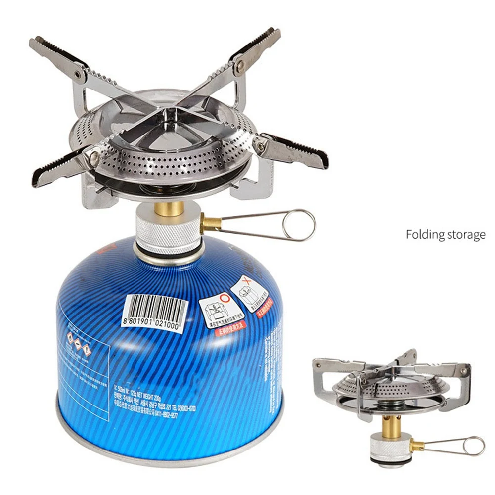 ELEG-Outdoor Camping Gas Stove Portable Stove Burner For Hiking Backpacking Picnic Cooking Stoves Furnace,Foldable Stove