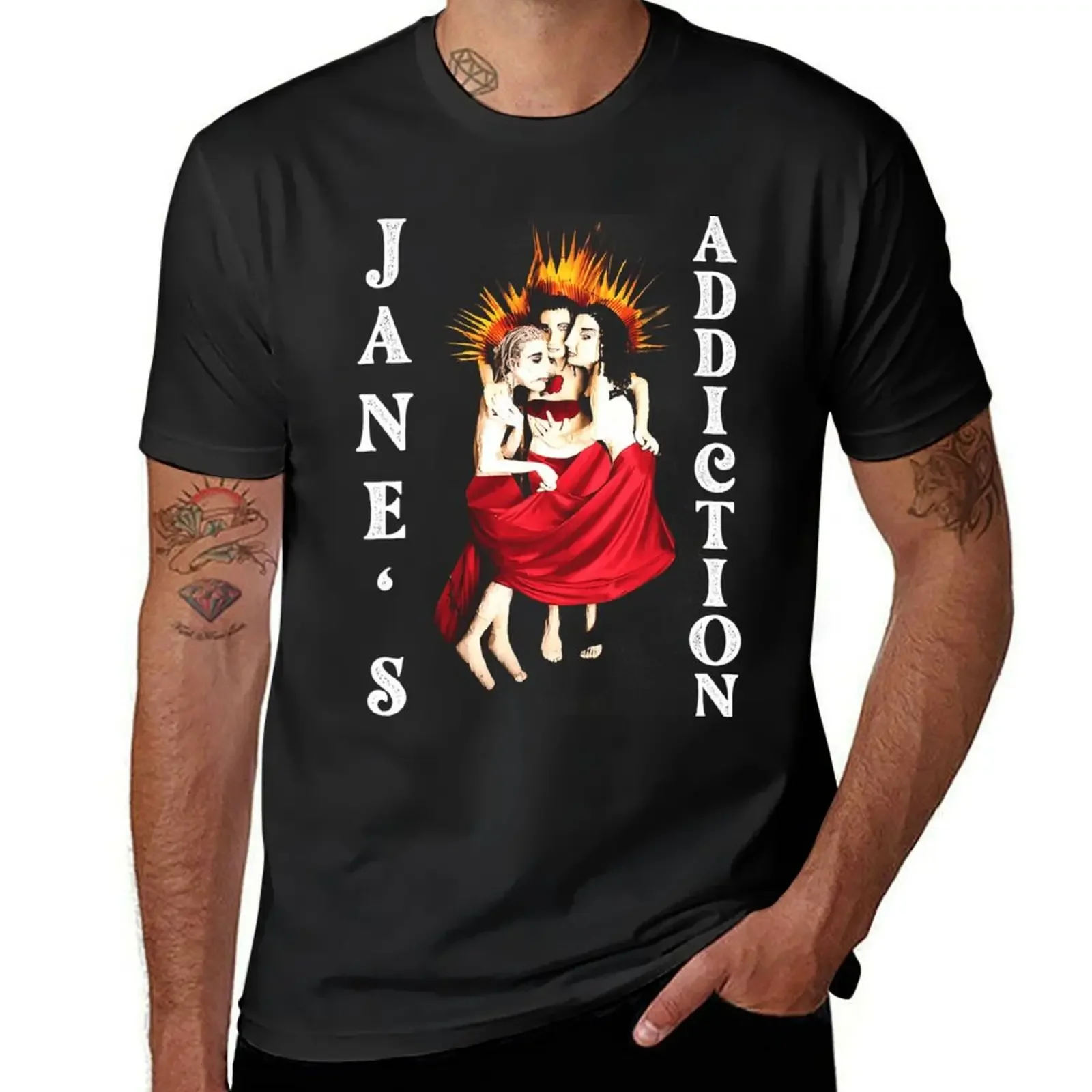 Jane's Nothing's Shocking- Jane's Rock Vintage T-Shirt sublime anime clothes blacks quick drying men tshirt