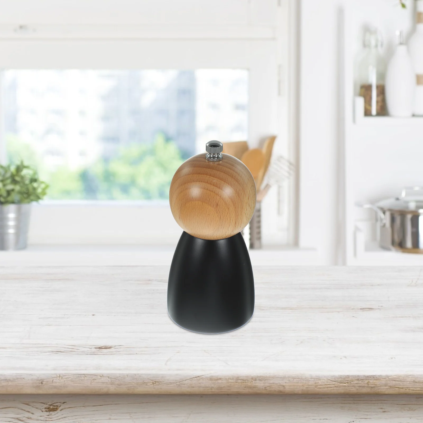 

Stainless Steel Manual Pepper Grinder Ceramic Mill Refillable Salt Shaker Multi-Function Kitchen Gadget Portable Condiment