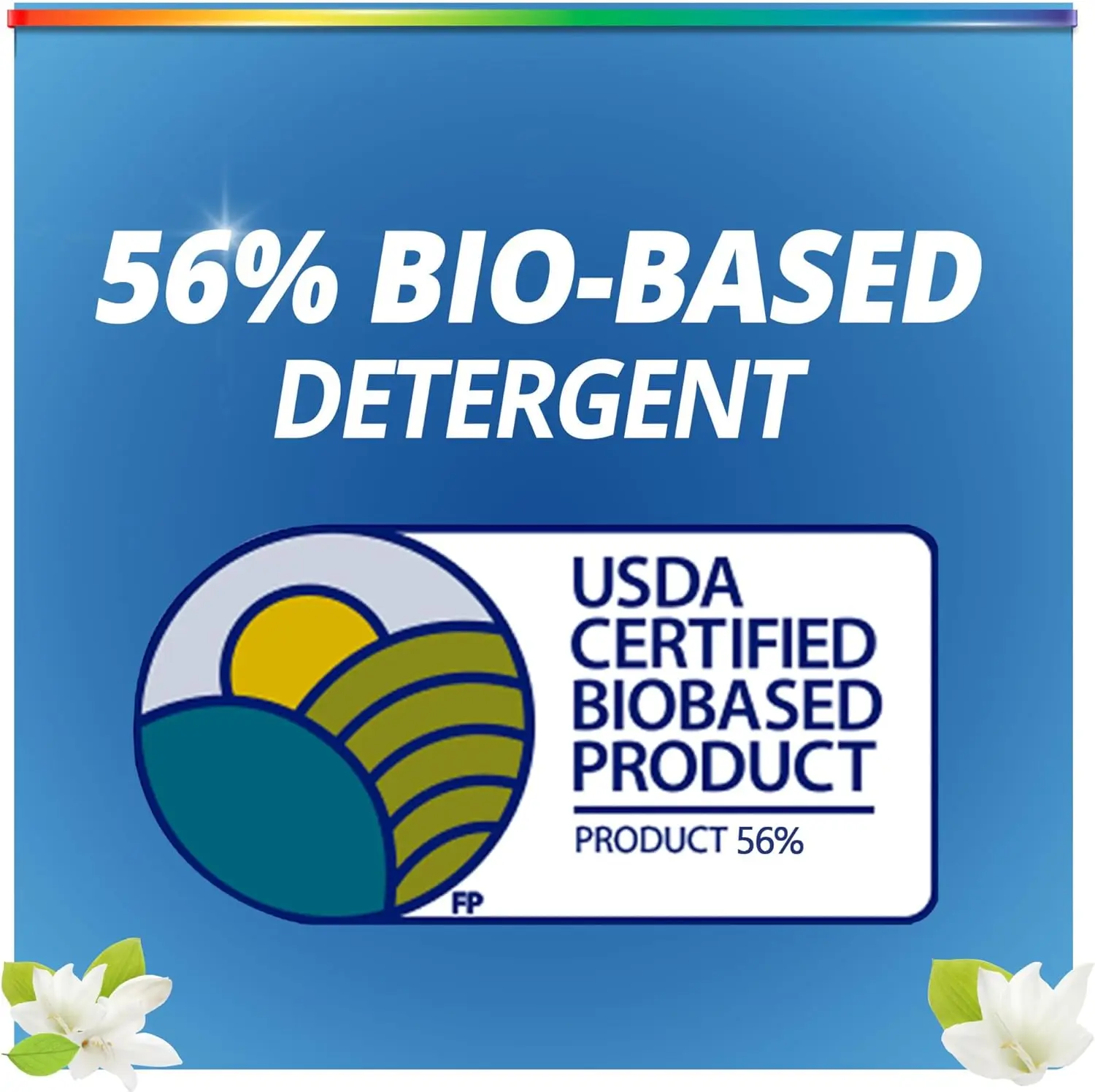 Natural Elements Fresh Lilies & Linen Liquid Detergent, 82.5 oz, 165 Loads, Ultra-Concentrated, Dye-Free, USDA Certified Biobase - view 4
