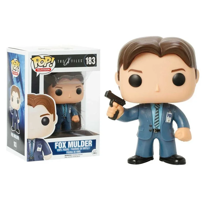 New Arrival Funko Pop Animation TV The X-Files Series Fox Mulder 183 Dana Scully #184 Figure Model Collection Action Figure Toys