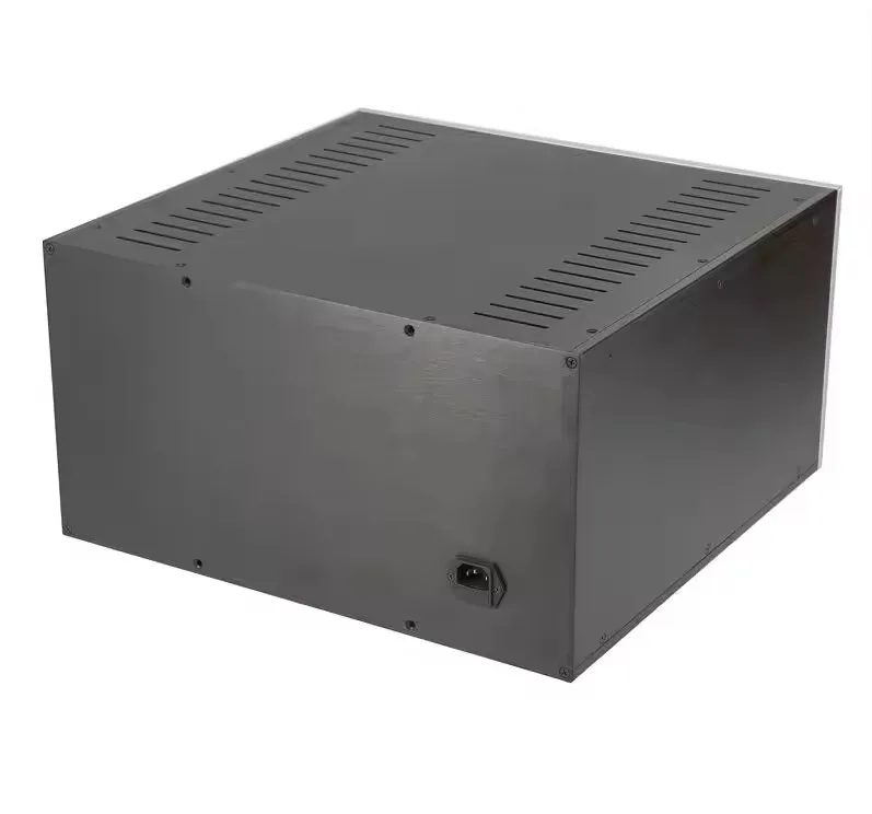 CJ-198 Casing Amplifier Hifi Cangkang Audio Amplifier DIY Sasis Aluminium Penuh 430*230*410Mm