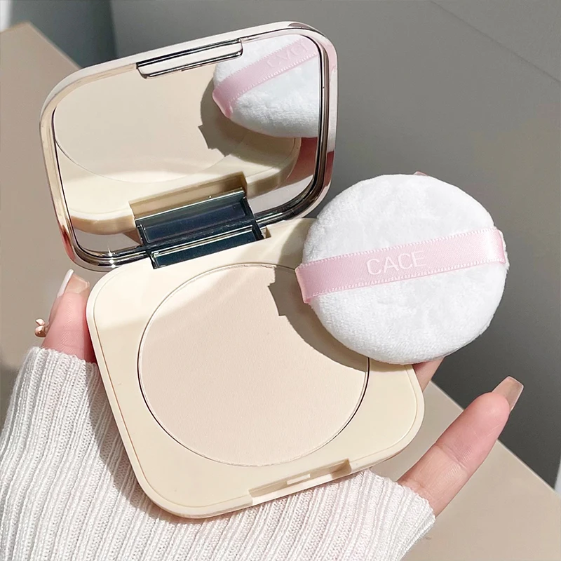 CACE Soft Face Setting Powder Cushion Compact Powder Oil-Control Matte Concealer Finish Smooth Makeup Powder Pressed Cosmetics image 5