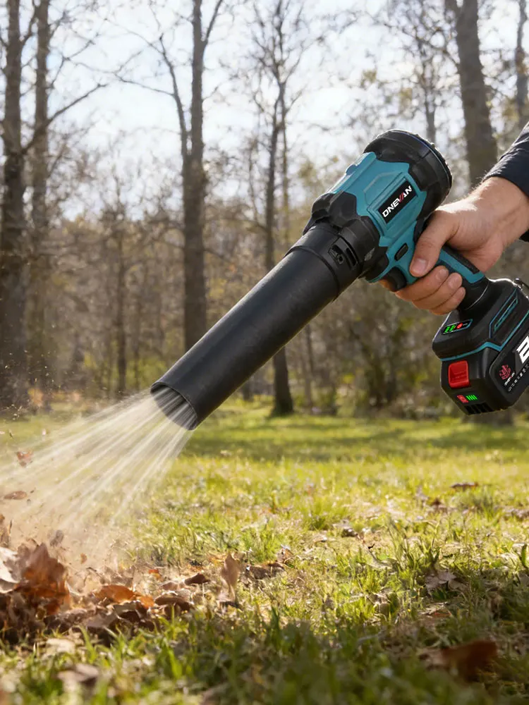 ONEVAN 2-in-1 Bürstenloser Kabelloser Elektrischer Turbo-Luftbläser 330000RPM Laub- und Staubblasgerät oder Saugwerkzeug für Makita-Akkus
