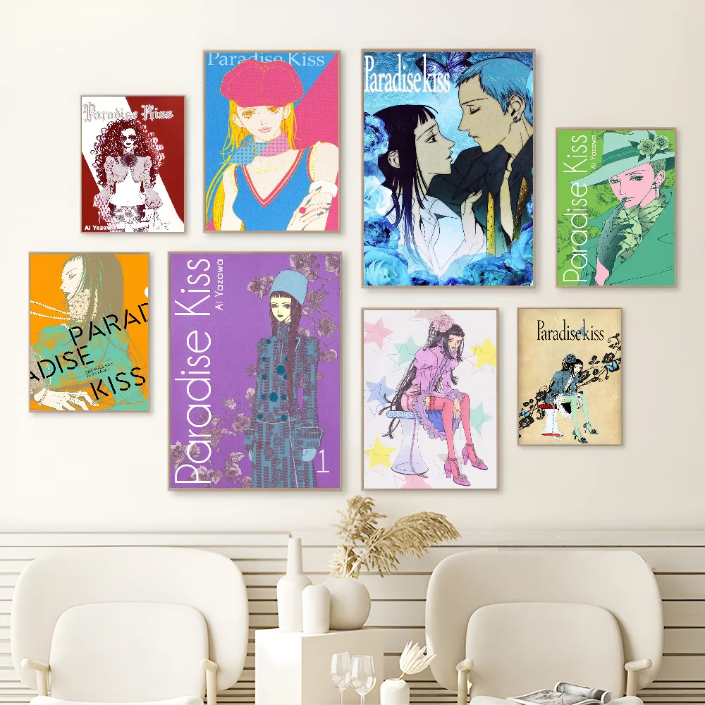 Paradise Kiss Anime Self-adhesive Art Poster Whitepaper Prints Posters Artwork Aesthetic Art Wall Painting