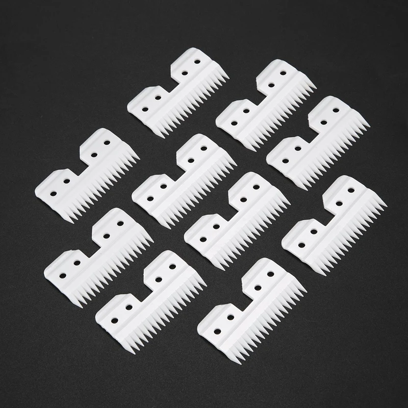 10Pcs/Lot Replaceable Ceramic 18 Teeth Pet Ceramic Clipper Cutting Blade for Oster A5 Series