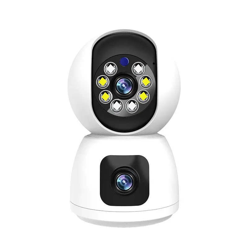 

Intelligent surveillance camera dual-screen voice indoor binocular camera night vision home surveillance camera