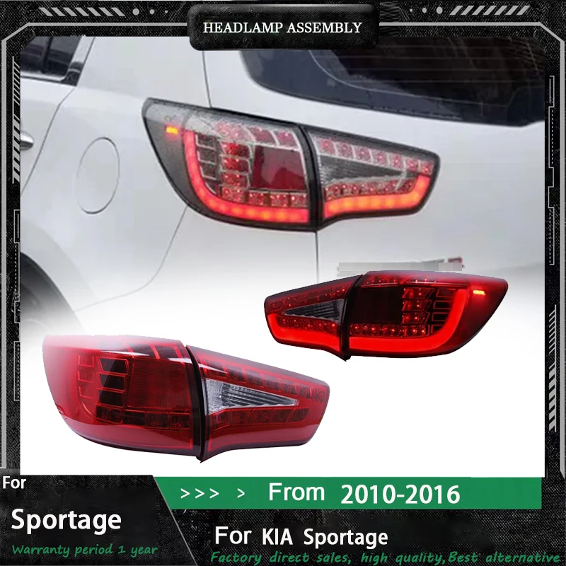 

Задние фонари для Kia Sportage 2010-2016, задний фонарь, модифицированная подсветка, светодиодный DRL, стоп-сигнал, задний фонарь, аксессуары в сборе указателя поворота