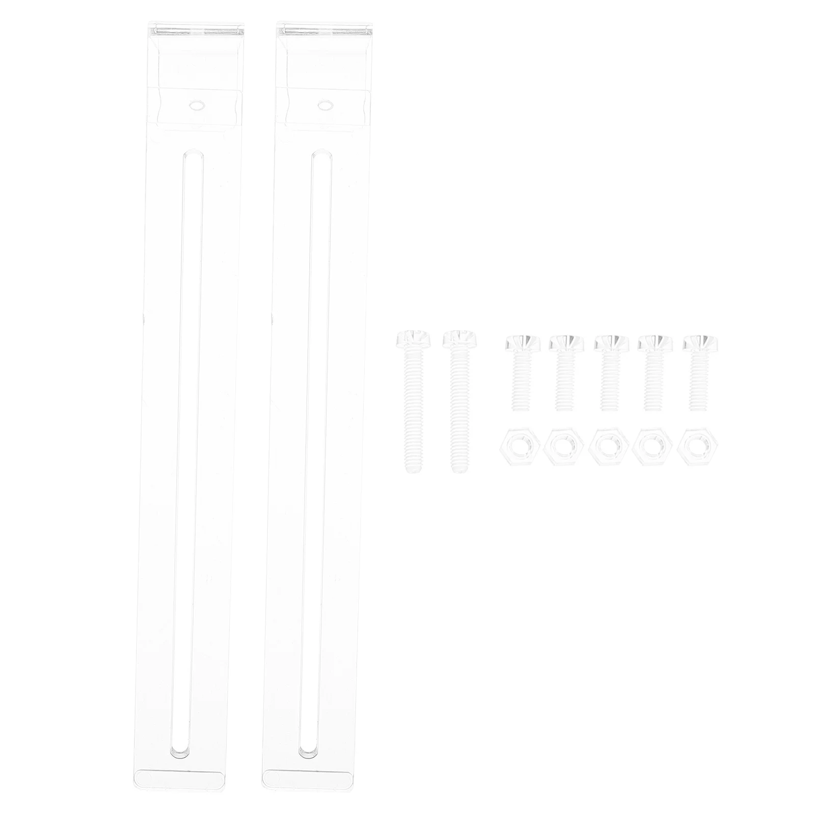 

2Pcs Aquarium Hooks Transparent Adjustable for Reptile Basking Platform Plant Holder Hatching Box Fish Tank Accessories Space