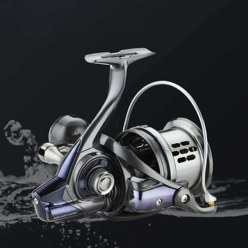 Spinning Fishing Reel DK8000-12000 CNC Metal Wire Cup 28KG Brake Power Fish Lure Reel 4.6:1 Ratio Wheel Freshwater Saltw Fishing