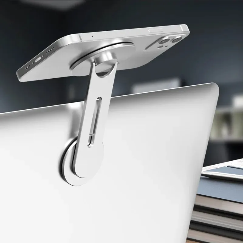 Magnetic Car Mobile Phone Holder Invisible Foldaway  New Laptop Side Mount Floating Screen Vehicle Hidden Laptop Bracket