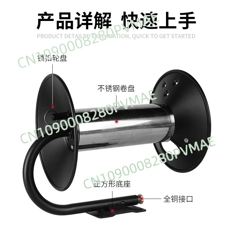 Hand Crank High Pressure Explosion-proof Pipe Reel for Oil Water Tanker Pipeline