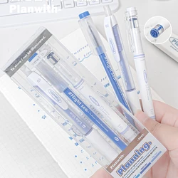 JIANWU 3 Pcs/set Colorful Press Gel Pen Highlighter Set Write Smoothly Creative DIY Journal Material Stationery Student Supplies