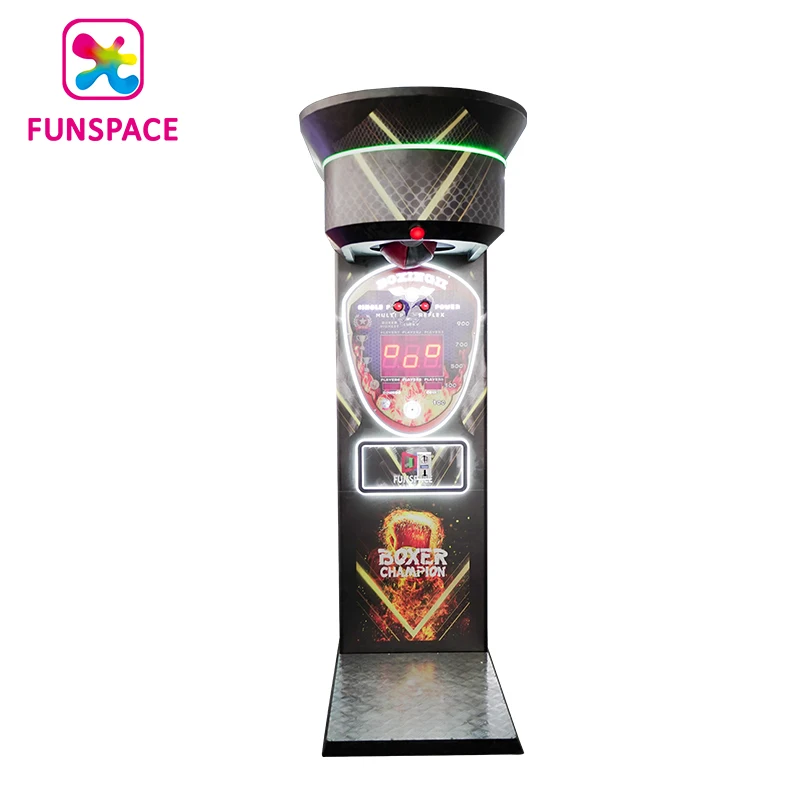 Funspace تسلية عملة تعمل ألعاب اللكم في نهاية المطاف Maquina De Boxer التذاكر الإلكترونية الفداء ممر آلة الملاكمة