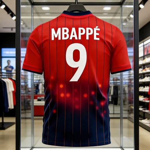 2026 Sommer Neues Fußballtrikot Mbappé NR.9 Fußball-Trainingskleidung Herren Sport Atmungsaktiv Schnelltrocknend Familie Kinder T-Shirts Tops – Detail 1