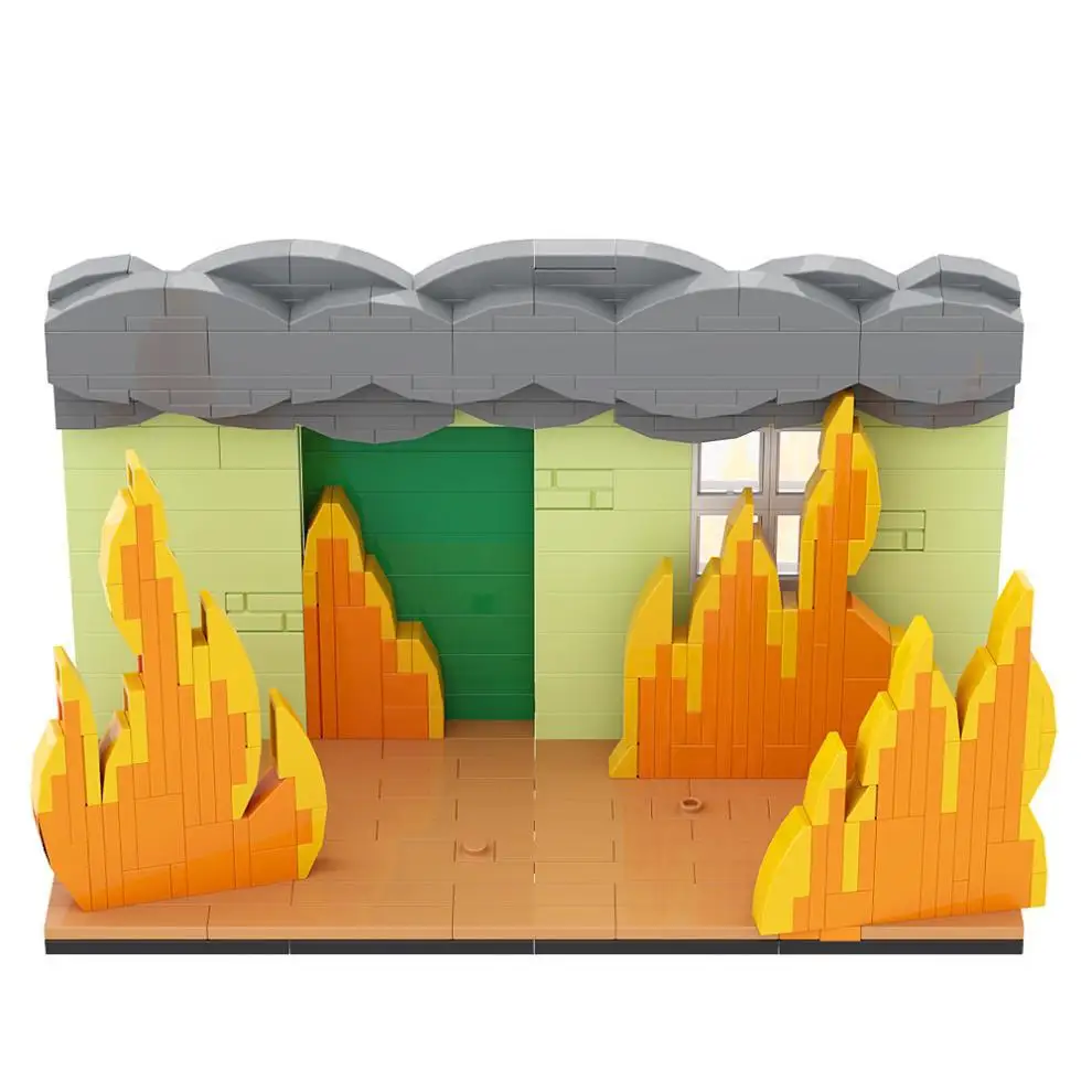 Bloques de construcción MOC creativos "este es buen cachorro" con fondo, decoración de modelo de juguete de partículas pequeñas, regalo para niños