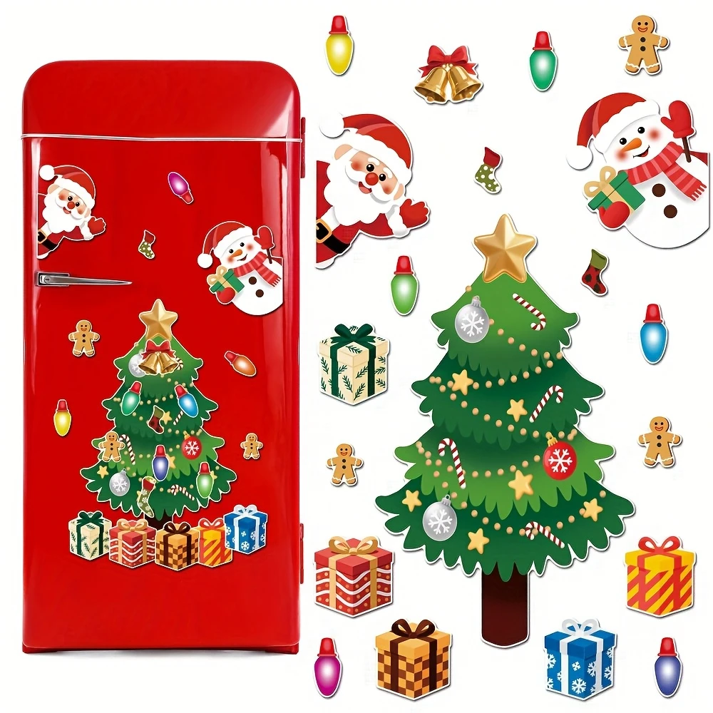For Refrigerator Door Decor With Festive Fridge Metal Garage Stickers Home Decor for Indoors Outdoor Metal Door Mailbox Car