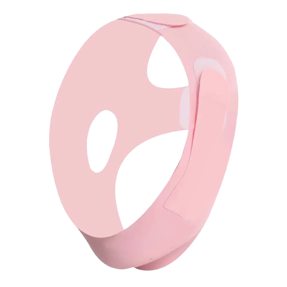 قناع وجه على شكل حرف V، قناع رفع قابل لإعادة الاستخدام لتقليل الذقن المزدوجة، حزام نحت الوجه، نسيج الحرير الجليدي