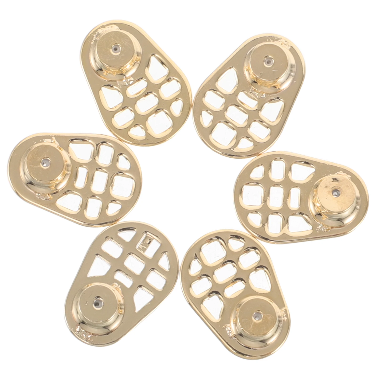 

6 Pcs Earrings Lifter DIY Backs Stoppers for Large Heavy Support Golden Locking
