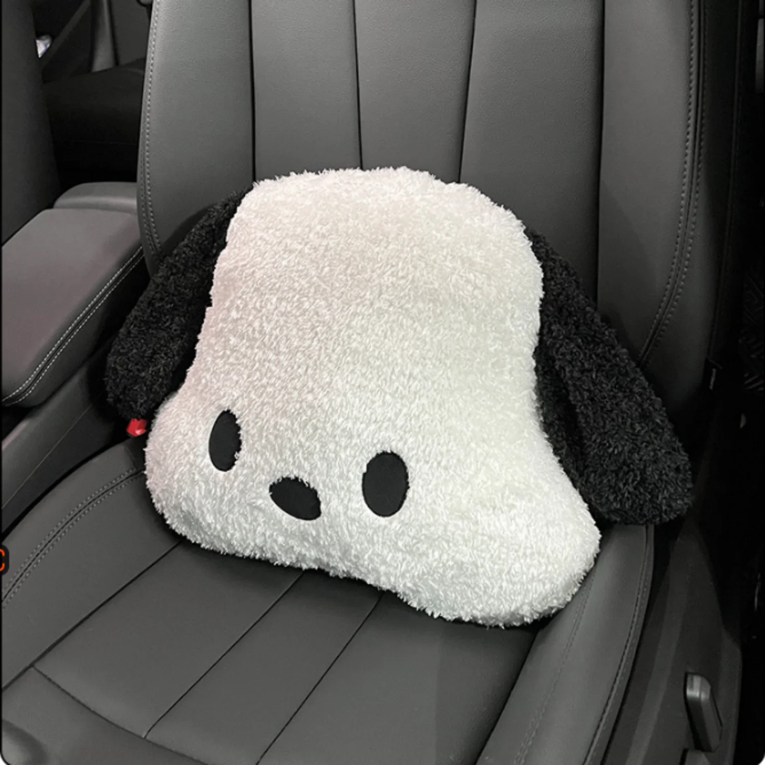 

Подголовник автомобиля, милая черно-белая собака, четыре сезона, автомобильная подушка, поясная подушка, креативная автомобильная подушка для шеи
