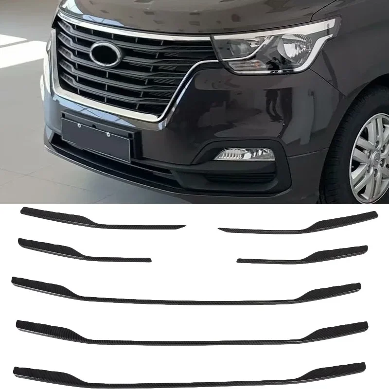 

ABS Chrome Center Grilles Racing Grill Assembly Strips Trim For Hyundai Grand Starex H-1 i800 2018-2020 Car Styling Acessories