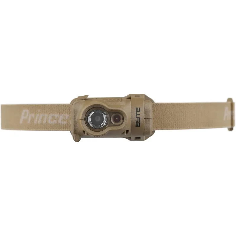 Princeton Tec Byte Lampe frontale tactique LED multi-mode à faisceau multiple IPX4 résistante à l'eau avec 200 lumens, accessoire extérieur essentiel