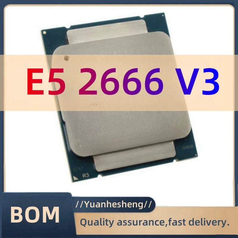 1 buah E5 2666 V3, 2.9Ghz, 10 Core, 135W, CPU LGA 2011-3, SR1Y7