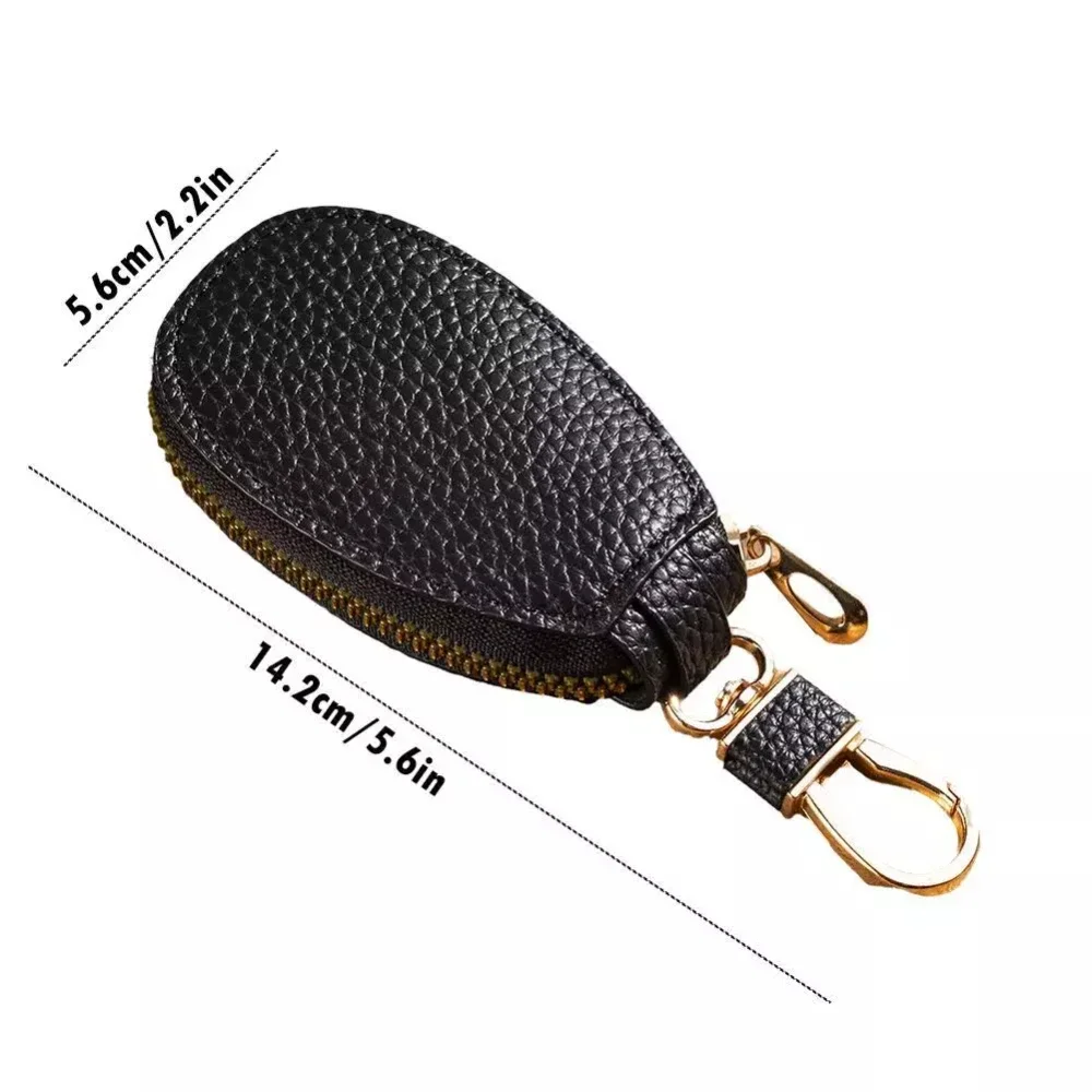 1Pc Car Key Wallets Women Couples Zipper Door Keys Storage Mini Portable Multi-function Simple Solid Protection Classic Unisex