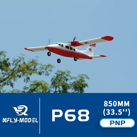 XFly Model 850mm P68 Twin Engine RC Propeller Trainer Plane PNP