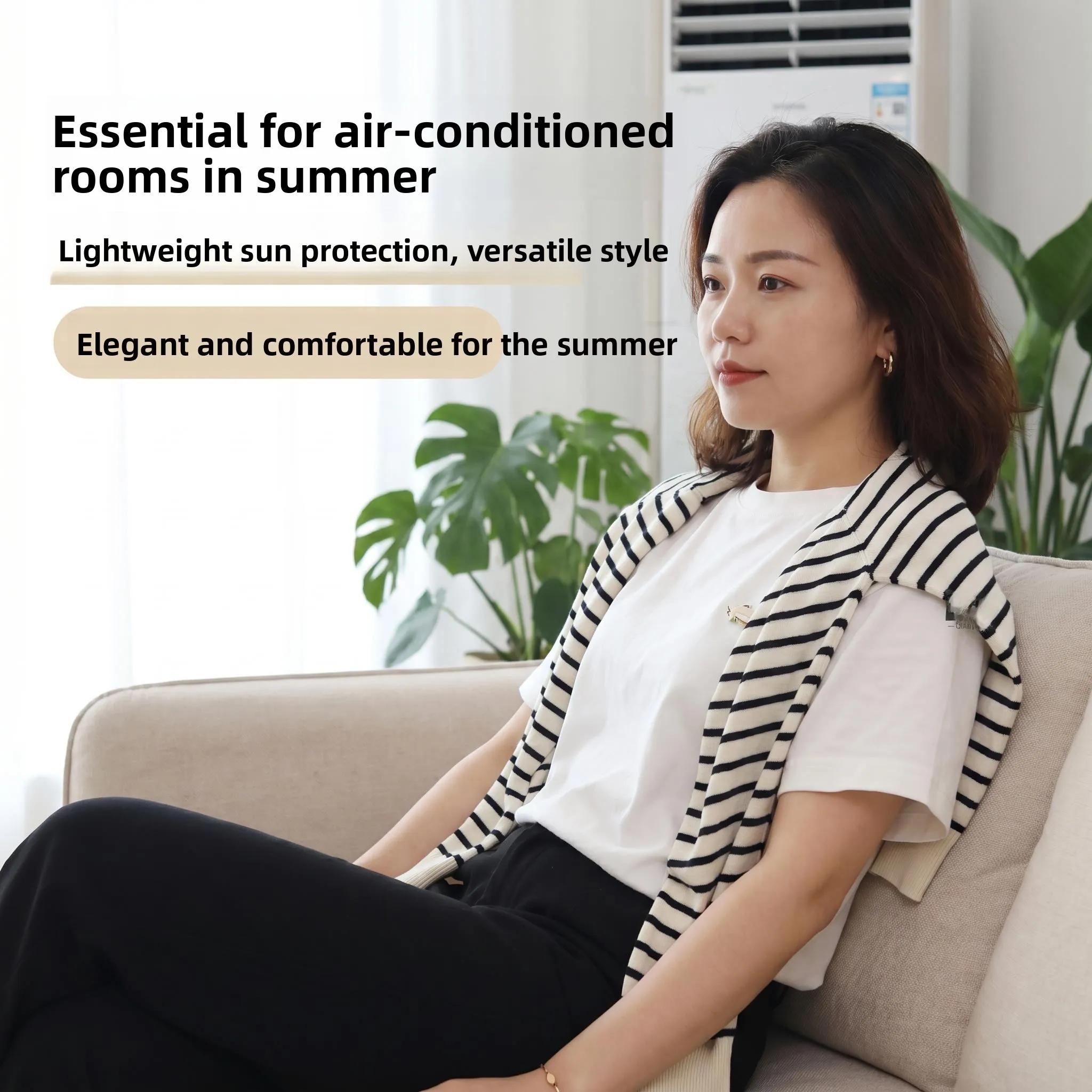 cubrebretes-de-punto-blanco-para-mujer-para-oficina-verano-para-ambientes-climatizados-para-uso-en-exteriores-con-rayas