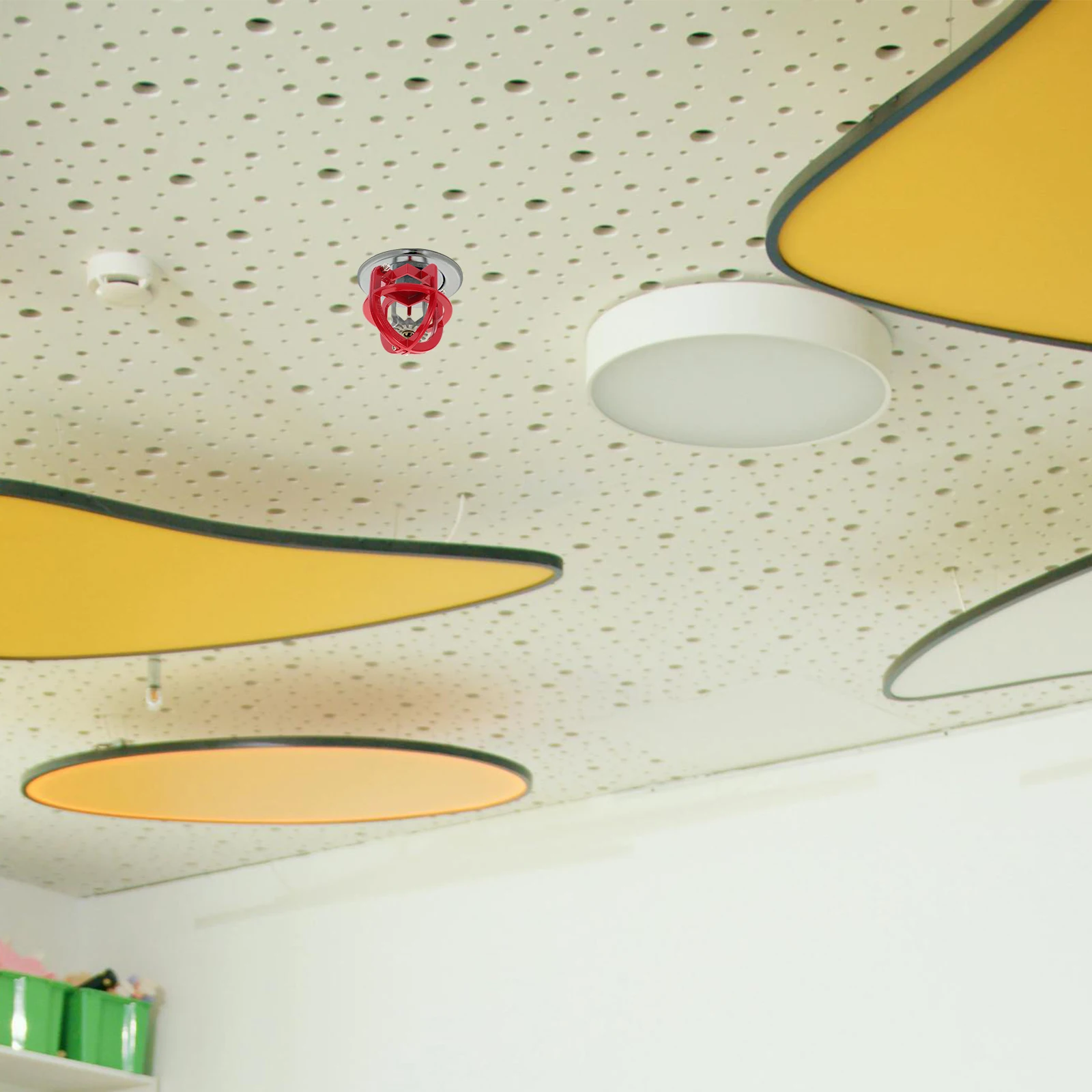 

Fire Sprinkler Cover Durable Metal Safety Protector Cage For Ceiling Sprinkler System Protective Mesh Screen