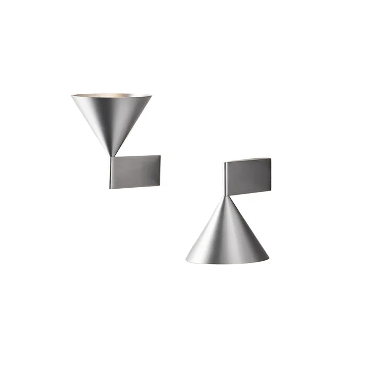 Italian minimalist bedroom bedside cone funnel wall lamp Nordic designer living room background wall premium aisle light