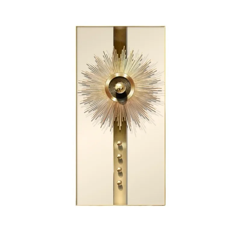 Portal light luxury high-end hanging paintings in  entrance, murals in the door  end of the corridor