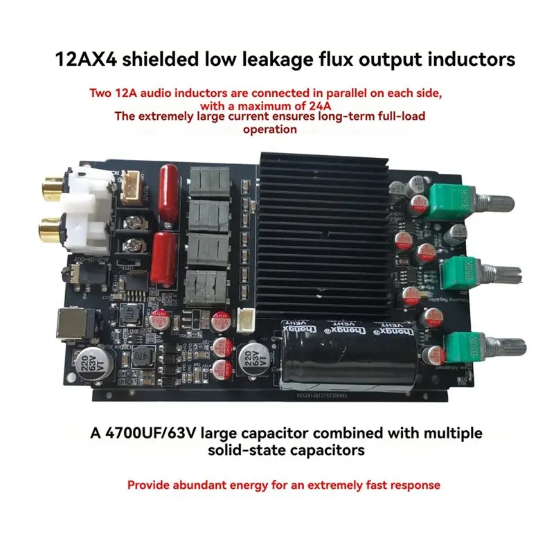 [LXYA68Z!] TPA3255 600W Digital Amplifier Board High-Power Mono Professional Subwoofer Amplifier 0-180 Degrees Phase Adjustable