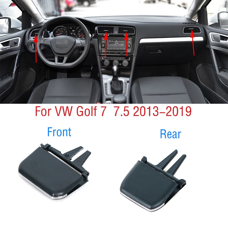 

Для VW Golf 7 7,5 MK7 MK7.5 2013-2019 передняя приборная панель автомобиля, задняя розетка для кондиционера, вентиляционные отверстия для кондиционера, зажим для вкладки