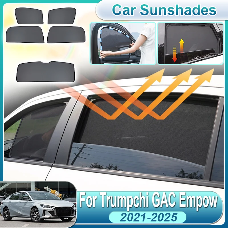 

For Trumpchi Empow 2021-2025 GAC Dodge Attitude MK4 Car Side Window Sunshade Dustproof Privacy Sun Visor Covers Auto Accessories