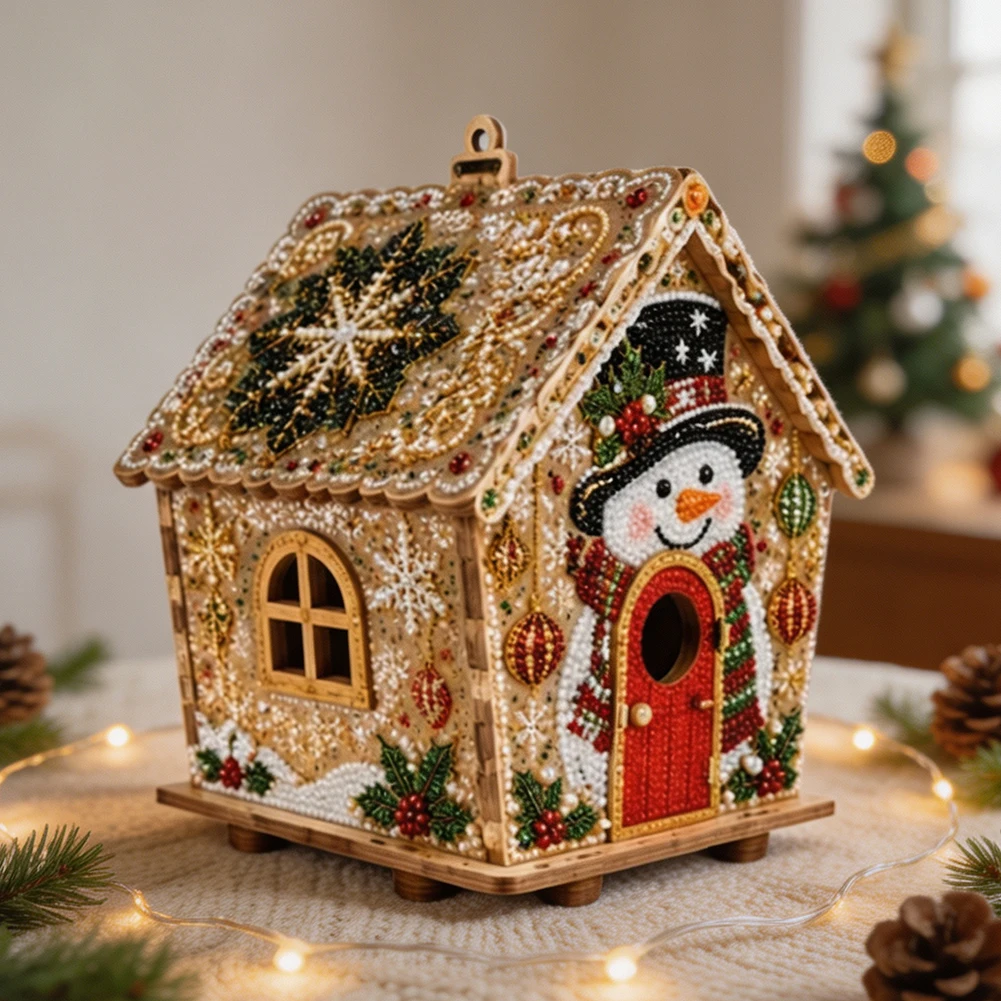3d de madeira natal gingerbrea - Art Craft Movement avaliação e preço