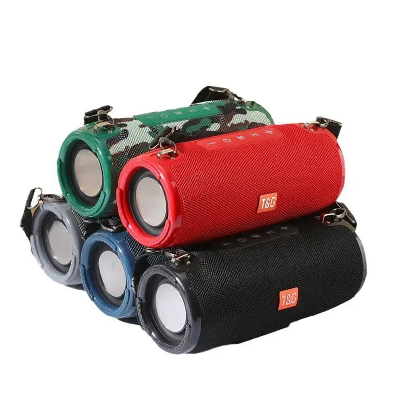 TG324 المحمولة في الهواء الطلق سمّاعات بلوتوث مقاوم للماء النسيج صندوق الصوت TWS المزدوج الاهتزاز غشاء الثقيلة باس مدفع نموذج جديد