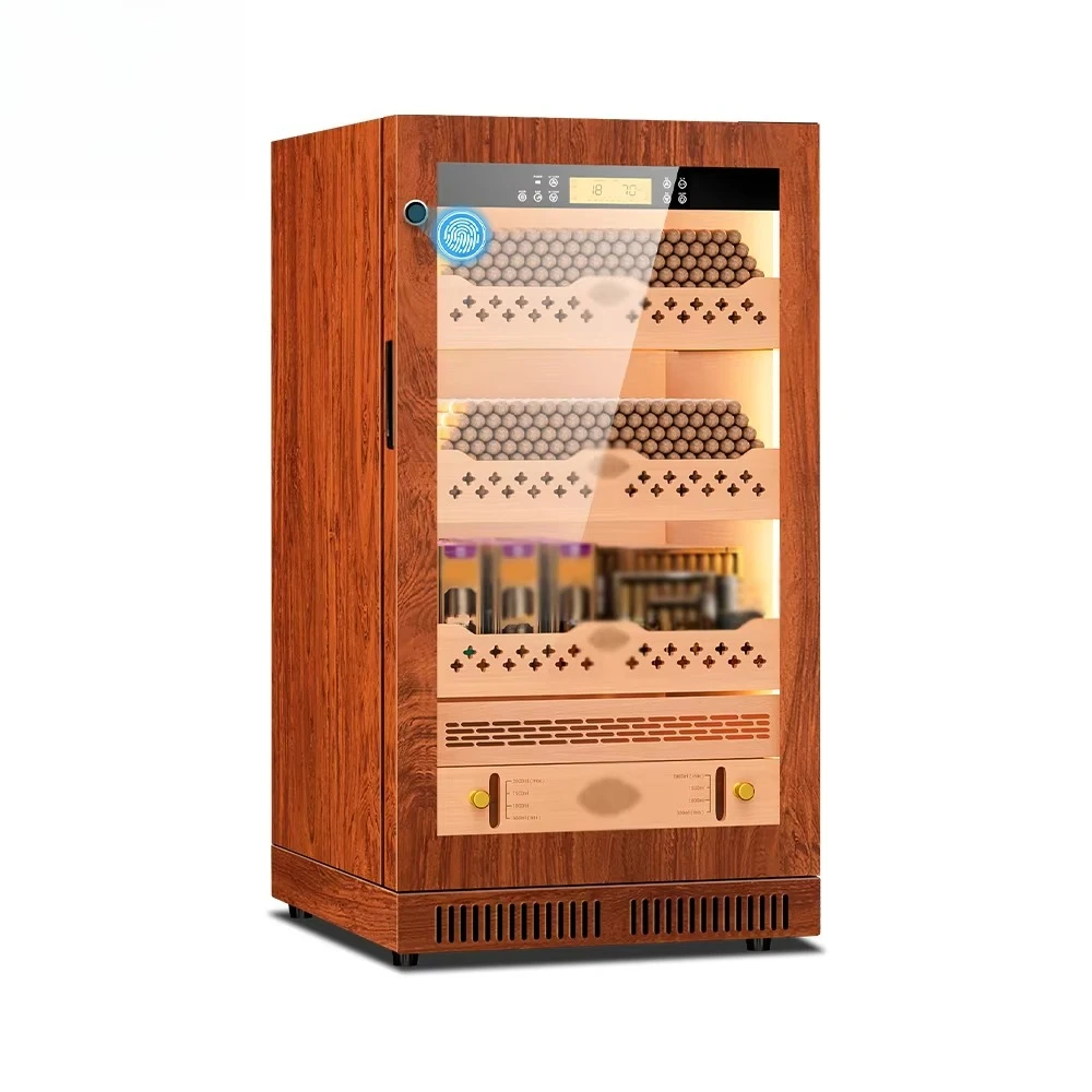 

Cigar Cigar Display Cabinet Climate Control Wood Wine Cooler Cabinet Electronic Cigar Humidor Cabinet